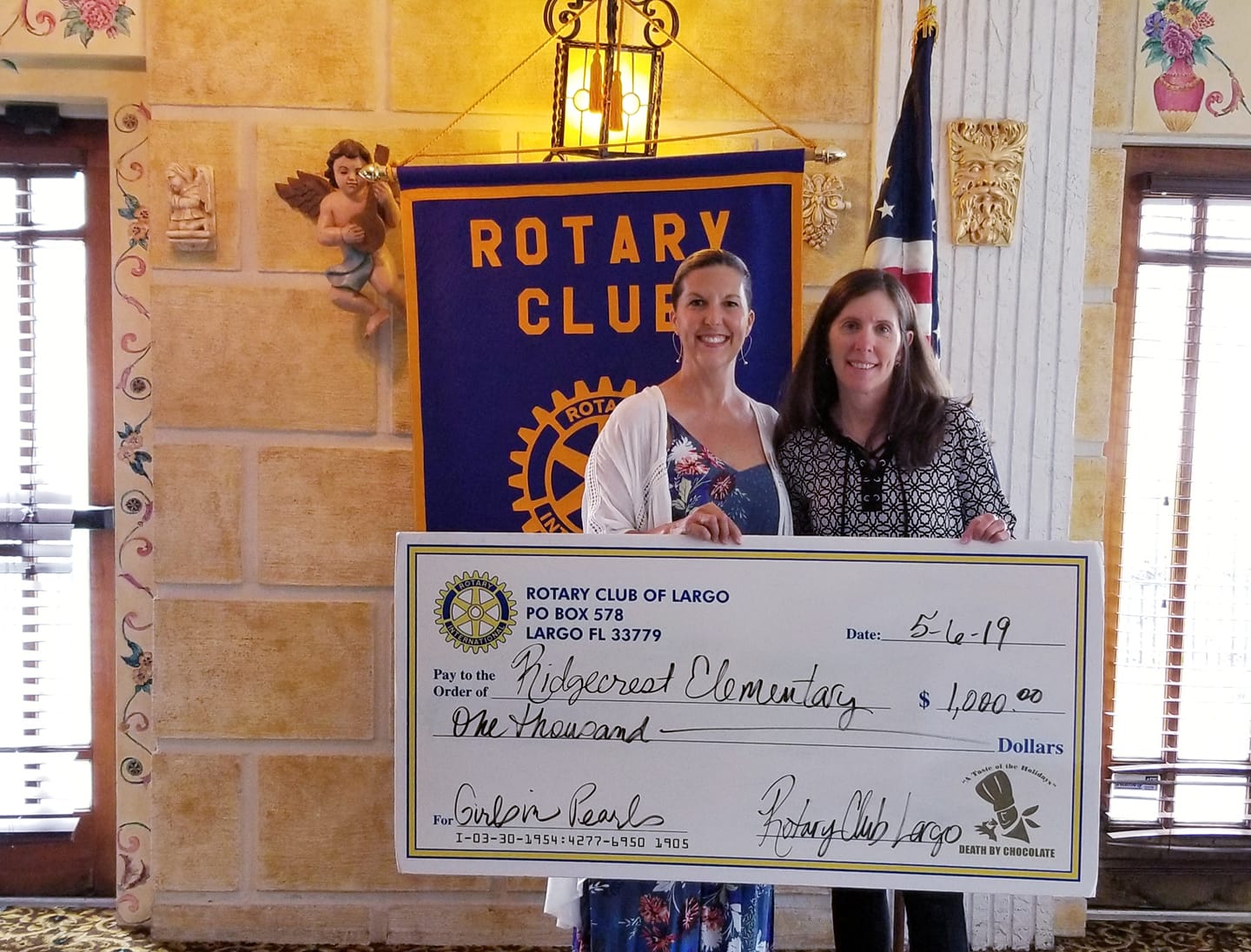 Donation to the Girls and Pearls Program